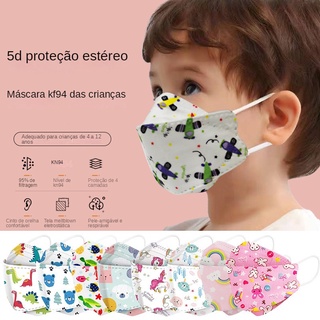『 ♥ Listo Stock 』10PCS KF94 cubrebocas para niños 3D Diseño coreano Máscara de 4 capas