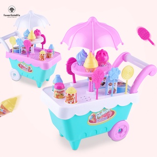juguetes de juego de rol para niños/mini carrito de caramelos desmontable para helado/tienda/juguete (8)