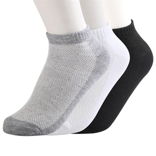 Calcetines de los hombres calcetines 10 pares de calcetines primavera verano tobillo transpirable Color sólido calcetines