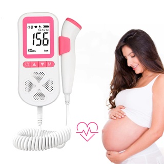 3.0MHZ Monitor De Frecuencia Cardíaca Fetal Doppler Hogar Mujer Embarazada Escuchar