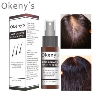 Okeny jengibre crecimiento del cabello esencia Spray 20ml reparación y reparación de aceite de pan esencia hombres y mujeres Anti-pérdida del cabello y prevenir la calvicie