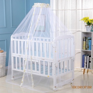 MICDROP-Baby Bed Mosquito Net, Foldable Dome Toy with Lace Reinforced Seams Dense