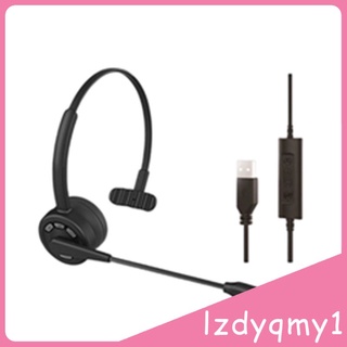 bluetooth v5.0 pro auriculares auriculares con micrófono usb cable de carga de carga de batería incorporada teléfono auriculares para el hogar (1)