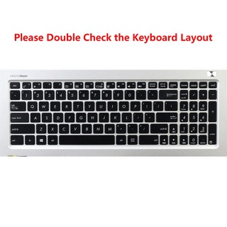 para 15,6 pulgadas asus a55d x555d x555l k550j a550l x541u x554l x541n a556u x540s suave ultra delgada silicona teclado cubierta protector (2)
