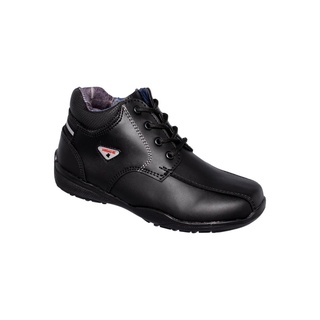 Zapato Escolar Para Niño Estilo 9204Ro17 Simipiel Color Negro
