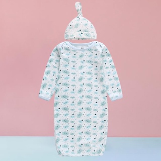 Bolsa Sombrero Envoltura Conjunto Envolver Manta Dormir Bebé Gorra Cuidado Del (5)