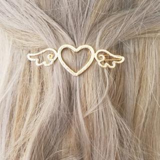 Las mujeres señora niñas amor forma de corazón cristal horquilla Clip de pelo accesorio para el cabello decoraciones para las mujeres chica (3)