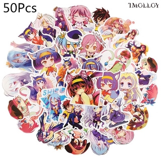 [T] 50Pcs/set NO GAME NO LIFE Waterproof Anime Stickers (1)