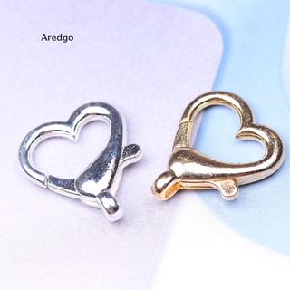 [Aredgo] 10pcs Alloy Heart Shape Lobster Clasp Key Chain Hooks For DIY Jewelry Making Bag