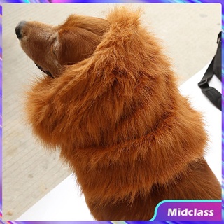 Caliente mascota disfraz león melena peluca para perro Festival Fancy Dress Up -97251