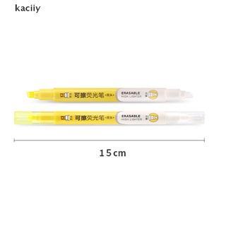kaciiy 6 colores borrables resaltadores pastel marcadores de doble punta fluorescente pluma papelería mx (2)