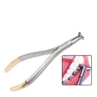 Extremo Dental NiTi flexión alicates ortodoncia instrumento arco alambre Distal extremo espalda curva pinzas de acero inoxidable dentista herramienta