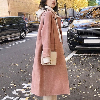 Women Lady Long Sleeve Solid Color Button Coat Warm Fashion for Autumn Winter Party (9)
