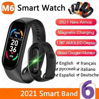 ⚡NEWEST M6 Smarth watch Sport Fitness Tracker Pedometer Heart Rate Blood Pressure Monitor Bluetooth M6 Band Bracelet