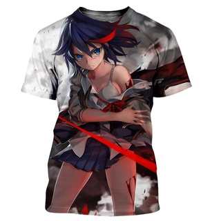 Chico Anime La Kill La Nueva Camiseta Impresa Harajuku Estilo Popular Streetwear Overisze