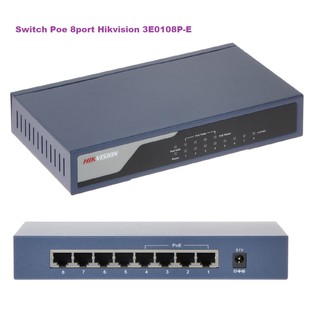 8 puertos Hikvision Poe Switch 3E0108P-E