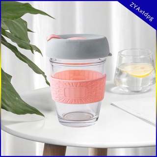 [productos spike] 350 ml reutilizable taza de café anti-cracking vidrio reciclable taza de agua potable botella de agua fría/calor botella de leche de vidrio