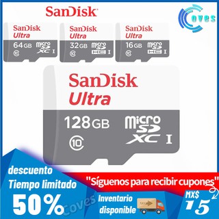 Sandisk Ultra SD Micro SD 128GB 32GB 64GB 256GB 16G 400GB Micro SD tarjeta SD/tarjeta de memoria TF tarjeta 32 64 128GB microSD