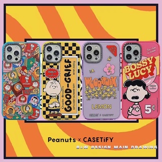 Cartoon Peanuts Casetify Teléfono Caso Para iPhone 13 12 11 Pro X XS Max XR 6 7 i8 Plus A Prueba De Golpes Proteger Cubierta Suave