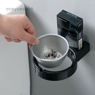 oneyuesa66 1pc colgante cenicero de cigarrillos baño montado en la pared de acero inoxidable cenicero cilindro titular taza