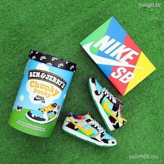 YL🔥Ready Stock🔥%100 factory direct sales Ben & Jerry’s x Nike SB Dunk Low “Chunky Dunky” Men Low Top Casual Shoes All-day Comfort AthleZapatos de hombre