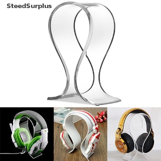 Stee - soporte de acrílico para auriculares, escritorio, soporte para auriculares MY