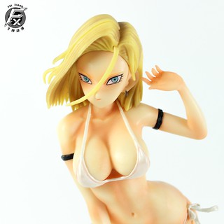 Dragon Ball Animation Peripheral Hand-made Swimsuit Cyborg No. 18 Swimsuit Bathhouse Series Model Decoration (2)