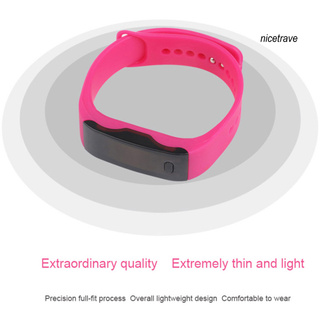 Nt reloj de pulsera electrónico Digital deportivo con correa de silicona con pantalla LED para niños (9)