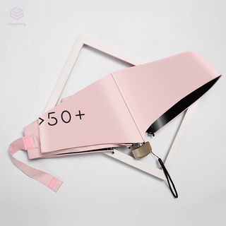 mini paraguas plegable portátil ligero compacto de viaje paraguas de 5 pliegues paraguas sol unisex (3)
