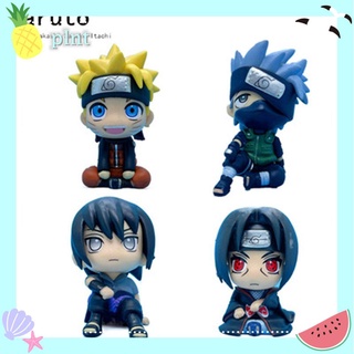 Plnt 8-9cm regalos Naruto Itachi Uzumaki Uchiha Kakashi Hatake Naruto Uchiha Sasuke coleccionables Figura Anime versión Q