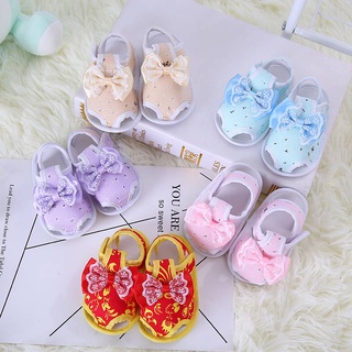 Productos al contado Calzado deportivo para niños 0-1 años de edad zapatos de bebé primavera y otoño verano 0-3-6 meses zapatos para bebés hombres y mujeres zapatos de aprendizaje de bebé Sandalias suaves de fondo