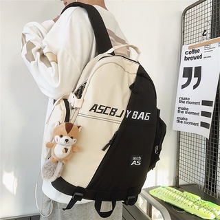 schoolbag masculino junior high school estudiantes universitarios simple japonés marea mochila versión coreana de harajuku ulzzang gran capacidad mochila