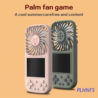 plhnfs 2.8 pulgadas mini consola de juegos de mano ventilador portátil color lcd niños color juegos