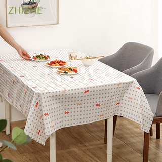 ZHIZHE Rectángulo Tapete de mesa Minimalista Decoración de mesa Manteles A prueba de aceite PEVA Para mesa de té Impermeable Estilo nórdico Mantel Artículos para el hogar