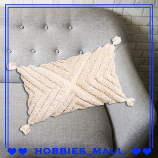 [hobbies] fundas de almohada boho con borlas, fundas decorativas de almohada tejida bohemio tejidas para sofá sofá