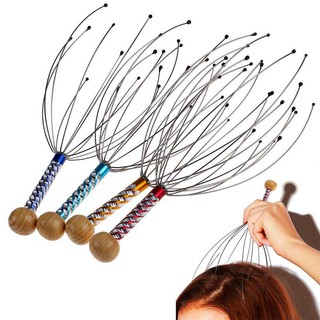 Masajeador de cuero cabelludo para el cuello de la cabeza/masaje/equipo de pulpo/herramienta de relajación para liberar estrés
