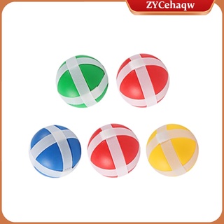 Juego de 3/5 dardos de plástico excelentes juegos de interior bola pegajosa redondo adhesivo para niños tela dardo juego de mesa juguetes de lanzamiento (2)