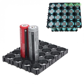 MALCOLM1 - 20 unidades de batería de litio, soporte de plástico, batería cilíndrica, soporte de almacenamiento 18650/Multicolor