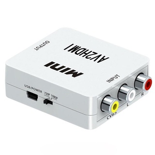 RCA a HDMI 1080P AV a HDMI convertidor de vídeo adaptador compatible con PAL/NTSC PC portátil