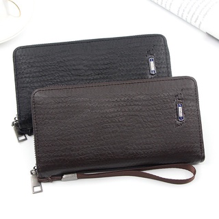 Mens long wallet clutch bag credit card holder purses Carteira male wallets wallet man leather Money Portfe Carte