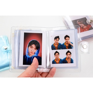 Corea Mini álbum de fotos brillante transparente Polaroid 3 pulgadas Photocard Lomo titular de las tarjetas (7)