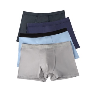 Ropa interior de hombre más tamaño algodón modal Mediados de cintura pantalones cortos jóvenes sueltos simples y cómodos