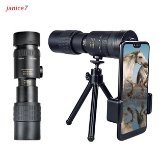 janice7 4k 10-300x40mm super teleobjetivo zoom monocular telescopio portátil