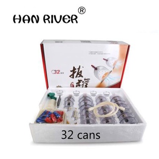 32 Piezas Latas Tazas China Vacío Cupping Kit De Extracción De Un Aparato De Terapia Relax Masajeadores Curva Bombas De Succión