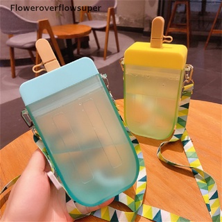 fsmx linda taza de paja de plástico paleta botella de agua al aire libre transparente jugo beber taza creativa estudiante taza caliente