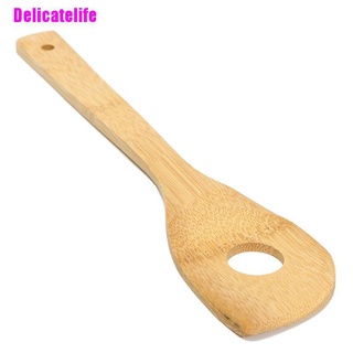[Delicatelife] 6x/set de utensilios de bambú de cocina de madera herramientas de cocina cuchara espátula mezcla
