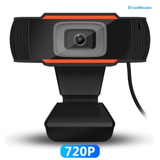 bluehouse usb 720p cámara de vídeo webcam en vivo enseñanza web cam para ordenador de escritorio portátil