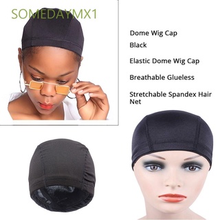 Somedaymx1 Spandex transpirable Para hacer peluca domo gorra elástica elástica Para el cabello Net accesorios peluca