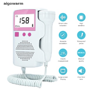 doppler doppler fetal de mano aigowarm/monitor de ritmo cardíaco/ritmo cardíaco prenatal mx