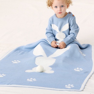 mantas de bebé recién nacido conejo de punto bebe envolver manta primavera verano niños cochecito de cama cubre
